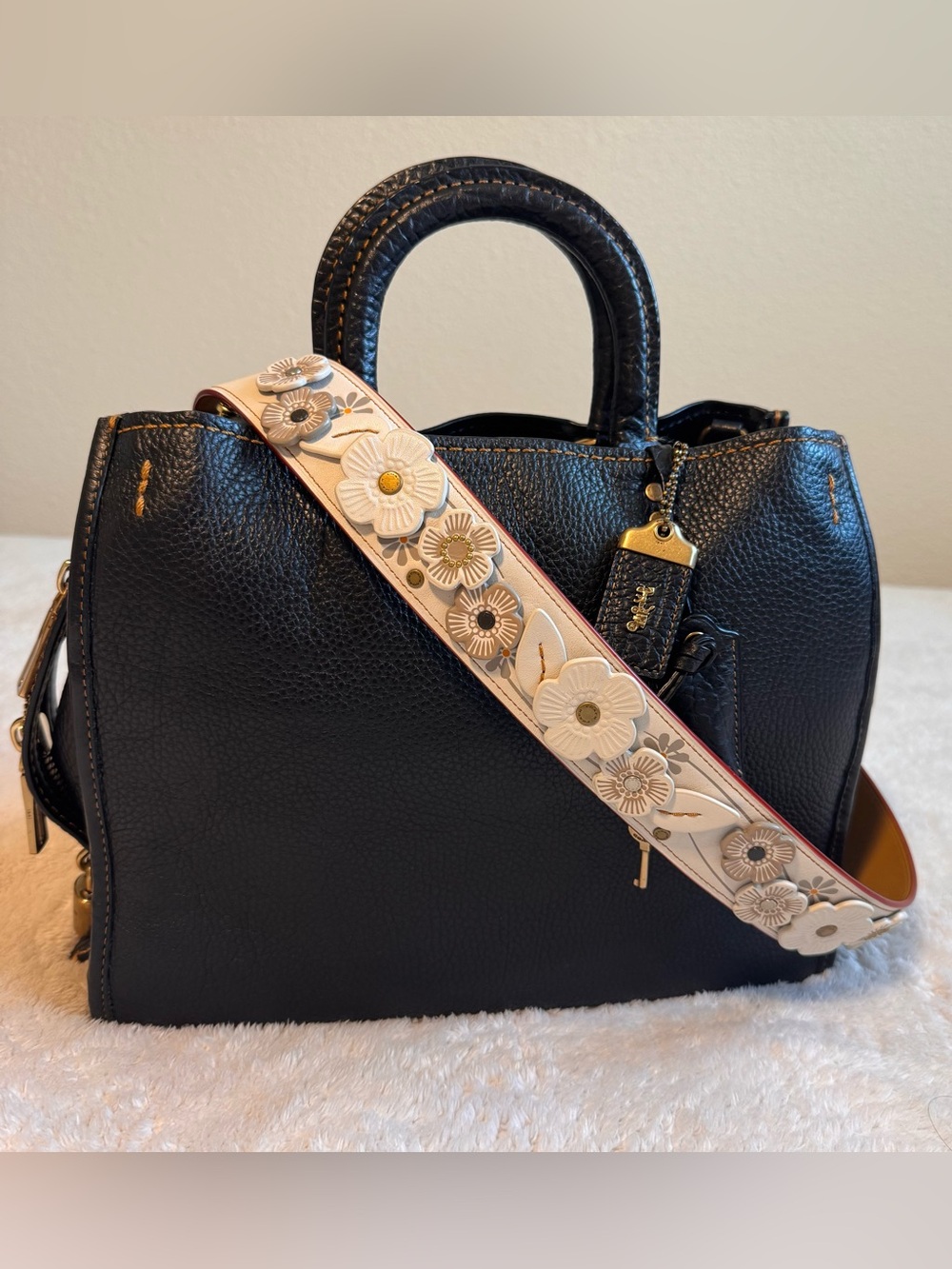 Coach Tea Rose Strap
